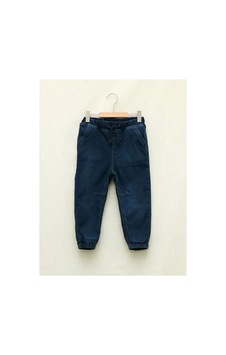 LC Waikiki Lcw Baby İndigo Beli Lastikli Basic Erkek Bebek Jean Pantolon Mavi