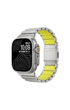 Watch Ultra 49mm Omsy Krd-152 Titanyum Silikon Kordon - Gri-yeşil Watch Ultra 49mm Omsy Krd-152 Titanyum Silikon Kordon - Gri-yeşil