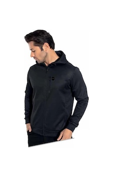 Crozwise Erkek Su İtici Kapşonlu Sweatshirt 6049-k Siyah Crozwise Erkek Su İtici Kapşonlu Sweatshirt 6049-k Siyah