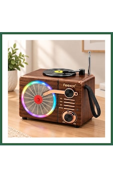 Bezos Işıklı Retro Bluetooth Fm Radyo Hoparlör - Usb & Type-c Şarjlı Bzs01 Bezos Işıklı Retro Bluetooth Fm Radyo Hoparlör - Usb & Type-c Şarjlı Bzs01