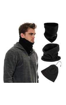 Go İthalat Çok Fonksiyonlu Unisex Terletmez Kumaş İpli Polar Bere Boyunluk 5440 Çok Renkli