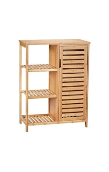Panalı Bambu Çekmeceli Dolap 88 X 66 X 33 Cm Bej