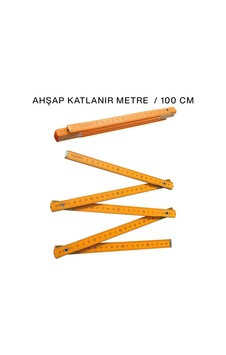 Krt-1083 Ahşap Katlanır Metre - 1 Metre- 24'li Paket