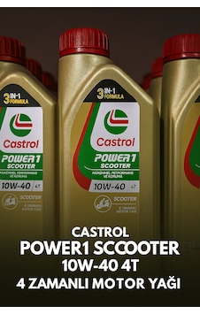 Castrol Power1 Scooter 10w-40 4t Motor Yağı Yeni Yüz Castrol Power1 Scooter 10w-40 4t Motor Yağı Yeni Yüz