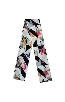 Feu De Elu Foulard Mixte Desenli Saten Fular