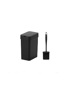 Sensörlü Çöp Kovası Plastik Slim 9 Lt Siyah+ Duvara Asılabilir Siyah Silikon Klozet Fırçası Sensörlü Çöp Kovası Plastik Slim 9 Lt Siyah+ Duvara Asılabilir Siyah Silikon Klozet Fırçası