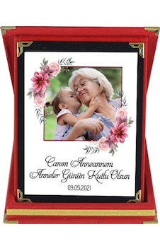 Anneanneye Kişiye Özel Anneler Günü Hediyesi Fotoğraflı Plaket Anneanneye Kişiye Özel Anneler Günü Hediyesi Fotoğraflı Plaket