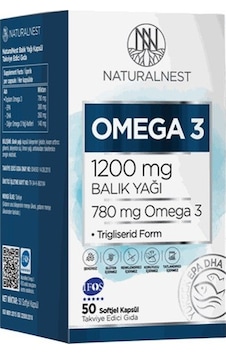 Naturalnest Omega 3 Balık Yağı 50 Kapsül Naturalnest Omega 3 Balık Yağı 50 Kapsül