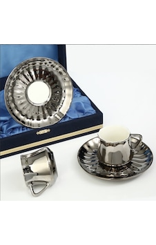 Vitale Platin 2'li Kahve Fincanı MTFK.0055 Vitale Platin 2'li Kahve Fincanı MTFK.0055