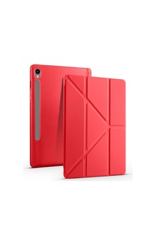Aksesuarcim S10 Fe Sm-x520 X526 İle Uyumlu Kılıf Silikon Yumuşak Kalem Bölmeli Esnek 4 Farklı Stand Olabilen Tablet Kılıfı Kırmızı Sku: Zeusb0fp9gr9zm Arka Kapak