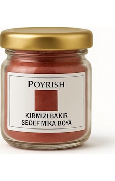 Kırmızı Bakır Sedef Mika Boya 50 Gr. Çok Renkli Kırmızı Bakır Sedef Mika Boya 50 Gr. Çok Renkli