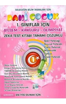 Dahi Çocuk 1. Sınıflar İçin Zeka Test Kitabı - Altın Nokta Yayınları Dahi Çocuk 1. Sınıflar İçin Zeka Test Kitabı - Altın Nokta Yayınları