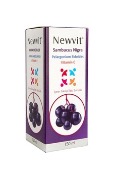 Newvit Sambucus Nigra Kara Mürver&Afrika Sardunyası Içeren Takviye Edici Gıda 150 ML Newvit Sambucus Nigra Kara Mürver&Afrika Sardunyası Içeren Takviye Edici Gıda 150 ML