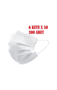 3 Katlı Telli Cerrahi Maske 300 Adet Beyaz 3 Katlı Telli Cerrahi Maske 300 Adet Beyaz