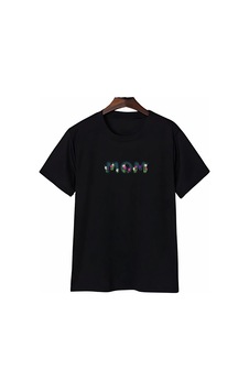 Novalisse Anneler Günü Mom Çiçek Temalı Baskılı Oversize Bisiklet Yaka T-shirt - Siyah Çoklu Renk Novalisse Anneler Günü Mom Çiçek Temalı Baskılı Oversize Bisiklet Yaka T-shirt - Siyah Çoklu Renk