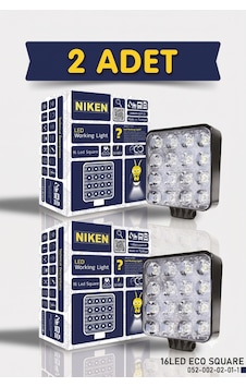 2'li Nıken Calısma Lambası Eco Kare 16 Ledlı 2'li Nıken Calısma Lambası Eco Kare 16 Ledlı