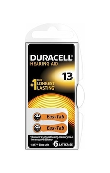 Duracell 13 Kulak Pili 6 Parça Kutu 5570 Duracell 13 Kulak Pili 6 Parça Kutu 5570
