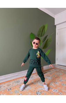 Harby Kids Lego Baskılı Erkek 3 İplik Şardonlu İkili Takım 3-10 Yaş -al354342 - Yeşil Harby Kids Lego Baskılı Erkek 3 İplik Şardonlu İkili Takım 3-10 Yaş -al354342 - Yeşil