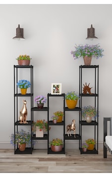 Işıl 15 Raflı Plastik Saksılık Dekoratif Çiçeklik Saksı Standı 42324 K S Siyah Işıl 15 Raflı Plastik Saksılık Dekoratif Çiçeklik Saksı Standı 42324 K S Siyah