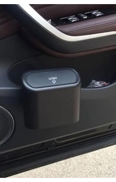 Kapaklı Taşınabilir Mini Araç İçi Çöp Kutusu