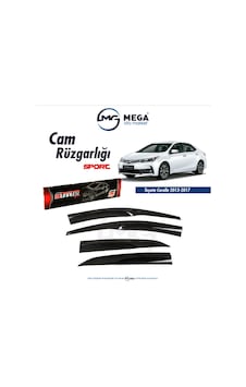 Toyota Corolla 2013-2018 Arası Mugen Tip Cam Rüzgarlık Sunplex Toyota Corolla 2013-2018 Arası Mugen Tip Cam Rüzgarlık Sunplex