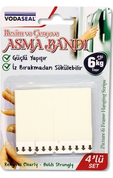 Vodaseal Resim Ve Çerçeve Asma Bandı Cırt Bant 4Lü Vodaseal Resim Ve Çerçeve Asma Bandı Cırt Bant 4Lü