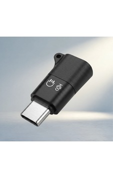 Kompakt Type-c Kulaklık Mikrofon Adaptörü Siyah Kompakt Type-c Kulaklık Mikrofon Adaptörü Siyah