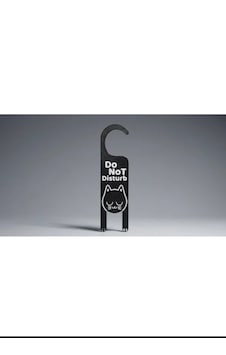 Kedi Kapı Kolu Askısı - Do Not Disturb Temalı 3d Baskı Dekoru