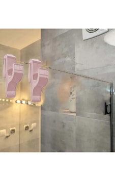 Cama Geçmeli Tek Taraflı Duşakabin Askısı 2 Adet Bej
