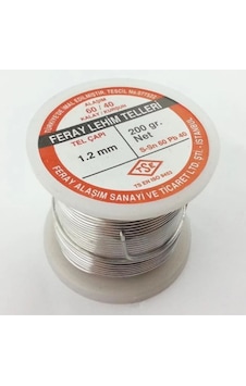1.2 Mm / 200 Gram Feray Lehim Teli 60 Kalay 40 Kurşun 60/40 - 5 Kanal Pastalı Flux Lı Lehim 1.2 Mm / 200 Gram Feray Lehim Teli 60 Kalay 40 Kurşun 60/40 - 5 Kanal Pastalı Flux Lı Lehim