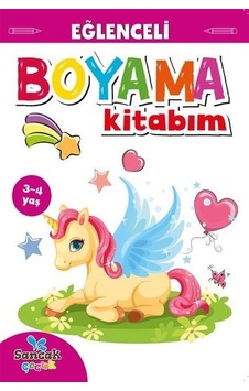 Eğlenceli Boyama Kitabım - Pembe Kitap- Sancak Çocuk