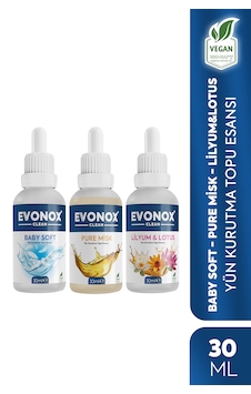 Clean Çamaşır Yün Kurutma Topu Esansı Koku Seti 30 Ml - 3 Adet Lilyumlotus + Pure Misk + Baby Soft 3'lü Set Clean Çamaşır Yün Kurutma Topu Esansı Koku Seti 30 Ml - 3 Adet Lilyumlotus + Pure Misk + Baby Soft 3'lü Set