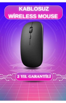 Kablosuz Mouse Şarjlı Bluetooth Wireless Çift Modlu Sessiz 72456943 Kablosuz Mouse Şarjlı Bluetooth Wireless Çift Modlu Sessiz 72456943