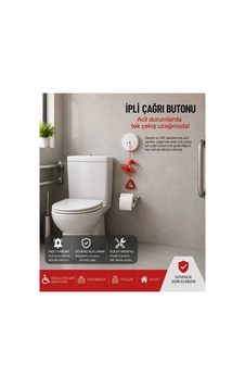 Engelli Wc Banyo Butonu Acil Yardım İpli Çağrı Butonu