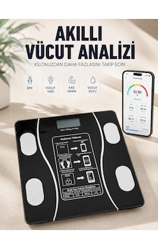 Akıllı Vücut Analiz Baskülü Bluetooth Bağlantılı 4 Sensörlü Lcd Ekranlı Dijital Tartı Çok Renkli Akıllı Vücut Analiz Baskülü Bluetooth Bağlantılı 4 Sensörlü Lcd Ekranlı Dijital Tartı Çok Renkli