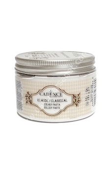 Cadence Klasik Rölyef Pasta 150Ml Beyaz Cadence Klasik Rölyef Pasta 150Ml Beyaz