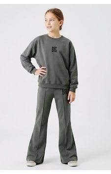 Dmb Kids Kız Eşofman Takım 26kdmb9968 Füme Dmb Kids Kız Eşofman Takım 26kdmb9968 Füme