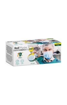 Roll Cerrahi Maske 3 Katlı Telli Eko 50 Adet Roll Cerrahi Maske 3 Katlı Telli Eko 50 Adet