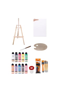 Artdeco 140 Ml Akrilik Boya 50x70 Tuval Ahşap Palet Şövale Seti Artdeco 140 Ml Akrilik Boya 50x70 Tuval Ahşap Palet Şövale Seti