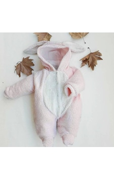 Pembe Velsoft Tavşan100%Pamuklu Astarlı Uyku Tulumu-Pembe Pembe Velsoft Tavşan100%Pamuklu Astarlı Uyku Tulumu-Pembe