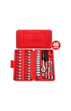 Krt-1169 46pcs Lokma Seti 1/4" Bit & 6gen Soket & Cırcır Kolu & Uzatma-kaydırma Çubukları Pls.kutulu Krt-1169 46pcs Lokma Seti 1/4" Bit & 6gen Soket & Cırcır Kolu & Uzatma-kaydırma Çubukları Pls.kutulu