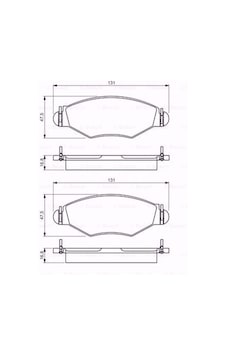 Peugeot 206+ 1.4 Hdi Eco 70 2009-2020 Bosch Ön Fren Balatası Peugeot 206+ 1.4 Hdi Eco 70 2009-2020 Bosch Ön Fren Balatası
