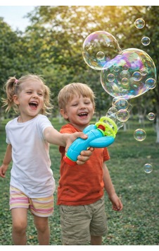 Mavi Otomatik Baloncuk Makinesi Büyük Köpük Balon İçinde Küçük Baloncuklar Bubble Gun Mavi Mavi Otomatik Baloncuk Makinesi Büyük Köpük Balon İçinde Küçük Baloncuklar Bubble Gun Mavi