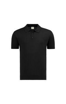 Anthony Jackson Premium Erkek Triko Polo Yaka T-shirt Giovanni Siyah
