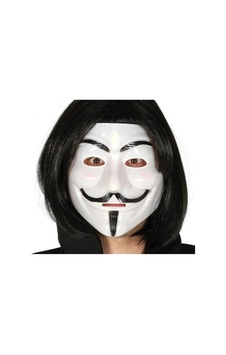 Siyah Renk Takma Kısa Saç Ve V For Vendetta Maskesi Anonymous Maskesi Bx40 Diğer