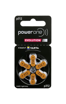 Powerone Evolution 312 Kulaklık Pili 6lı Blister