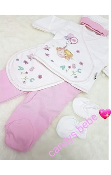 Candys Bebe Ayıcık İşlemeli Yakım Beyaz - Pembe Beyaz - Pembe Candys Bebe Ayıcık İşlemeli Yakım Beyaz - Pembe Beyaz - Pembe