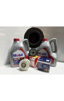 Toyota Hilux 06 - 11 10w-40 8lt Mobil Yağ / Yağ-hava-mazot Kağıt Filtre Bakım Seti 10w-40 8lt Mobil Yağ / Yağ-hava-mazot Kağıt Filtre Bakım Seti