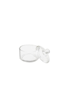 Lunaev Akut-12268 Mini Kapaklı Cam Şekerlik 90 Ml Açık Kahverengi