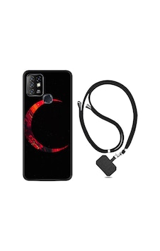 Infinix Hot 10 Kılıf Boyun Askılı Red Moons 1747 Infinix Hot 10 Kılıf Boyun Askılı Red Moons 1747